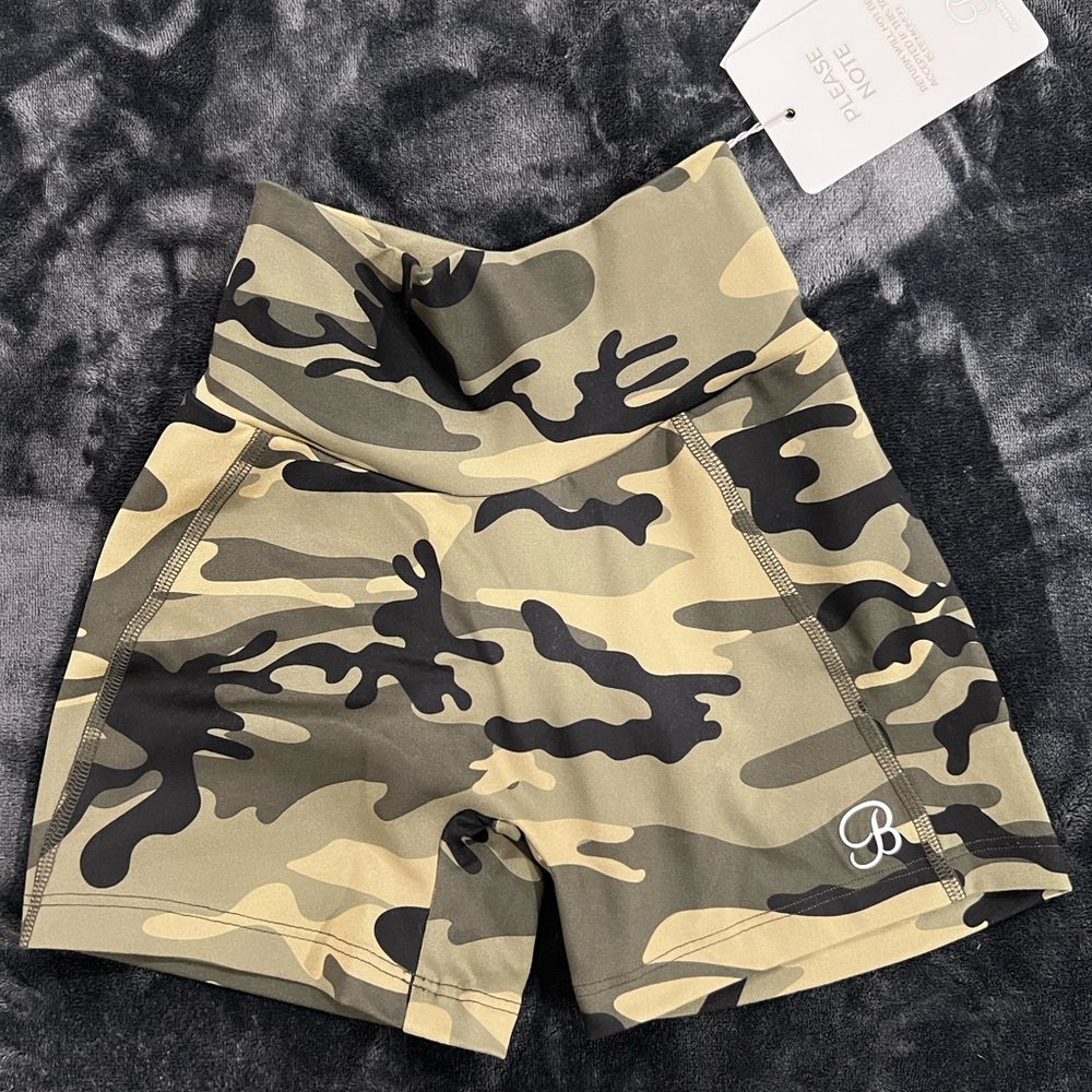 Bombshell Sportswear Camo Athletic Shorts